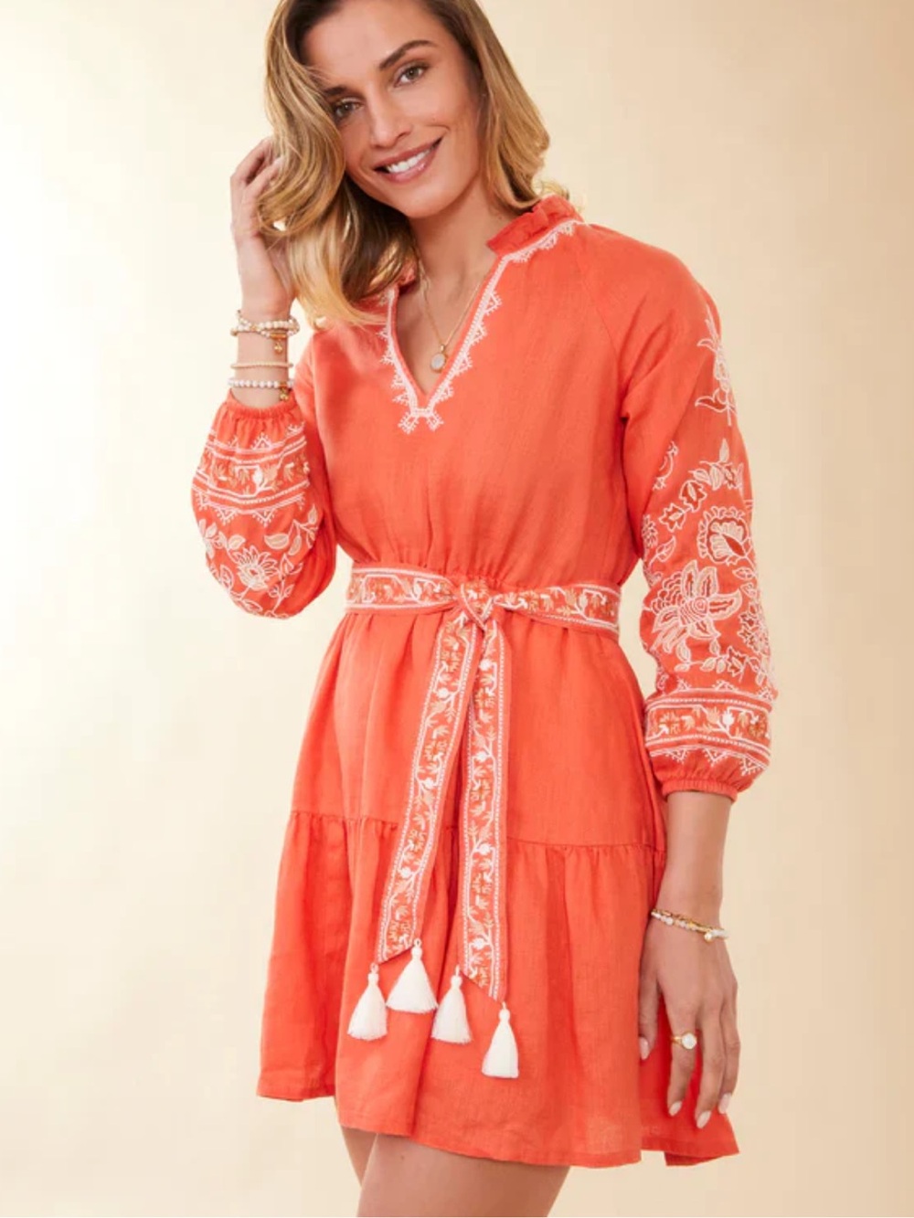 NWT Spartina 449 embroidered dress